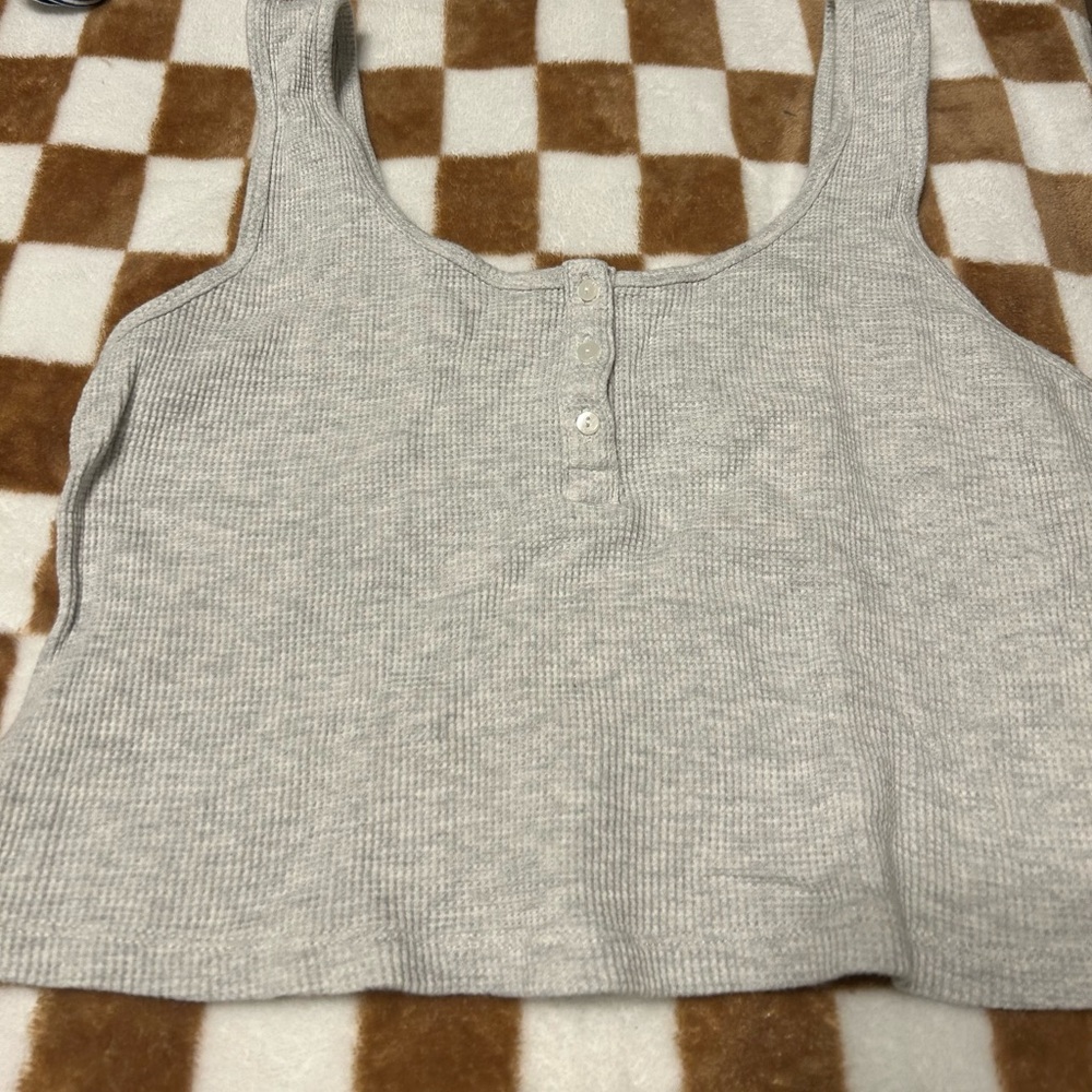 Old Navy Gray Ribbed Women's Tank Top